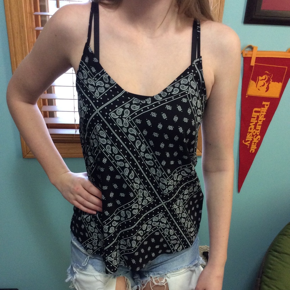 Bandana patten tank top